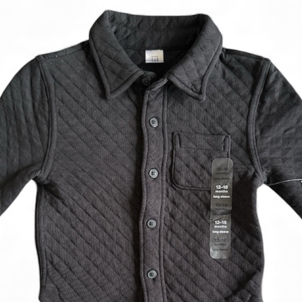 BABY GAP | Quilted Black Jacket